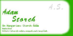 adam storch business card
